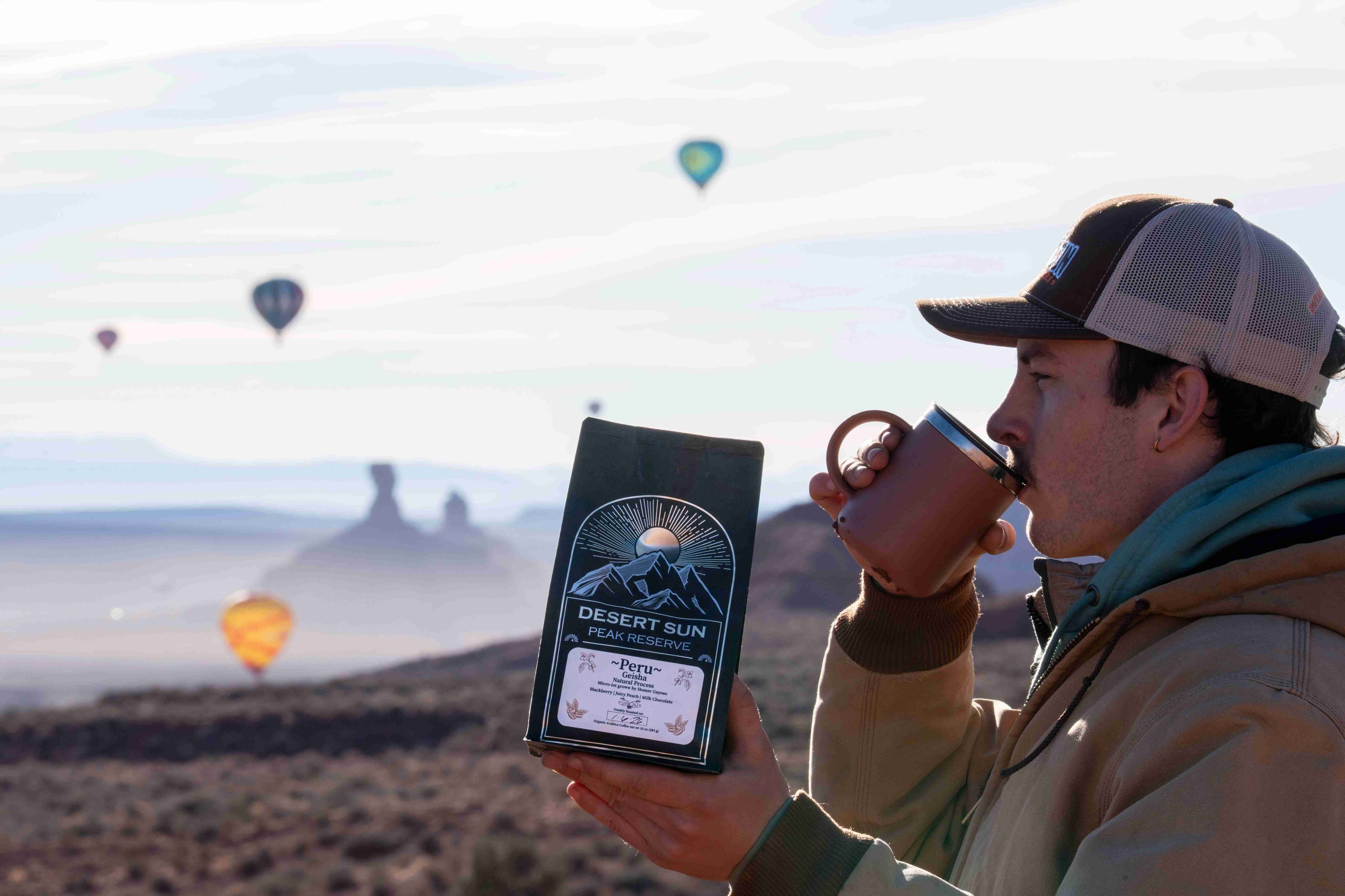 Desert Sun Coffee — cafe scene from the brand photography engagement