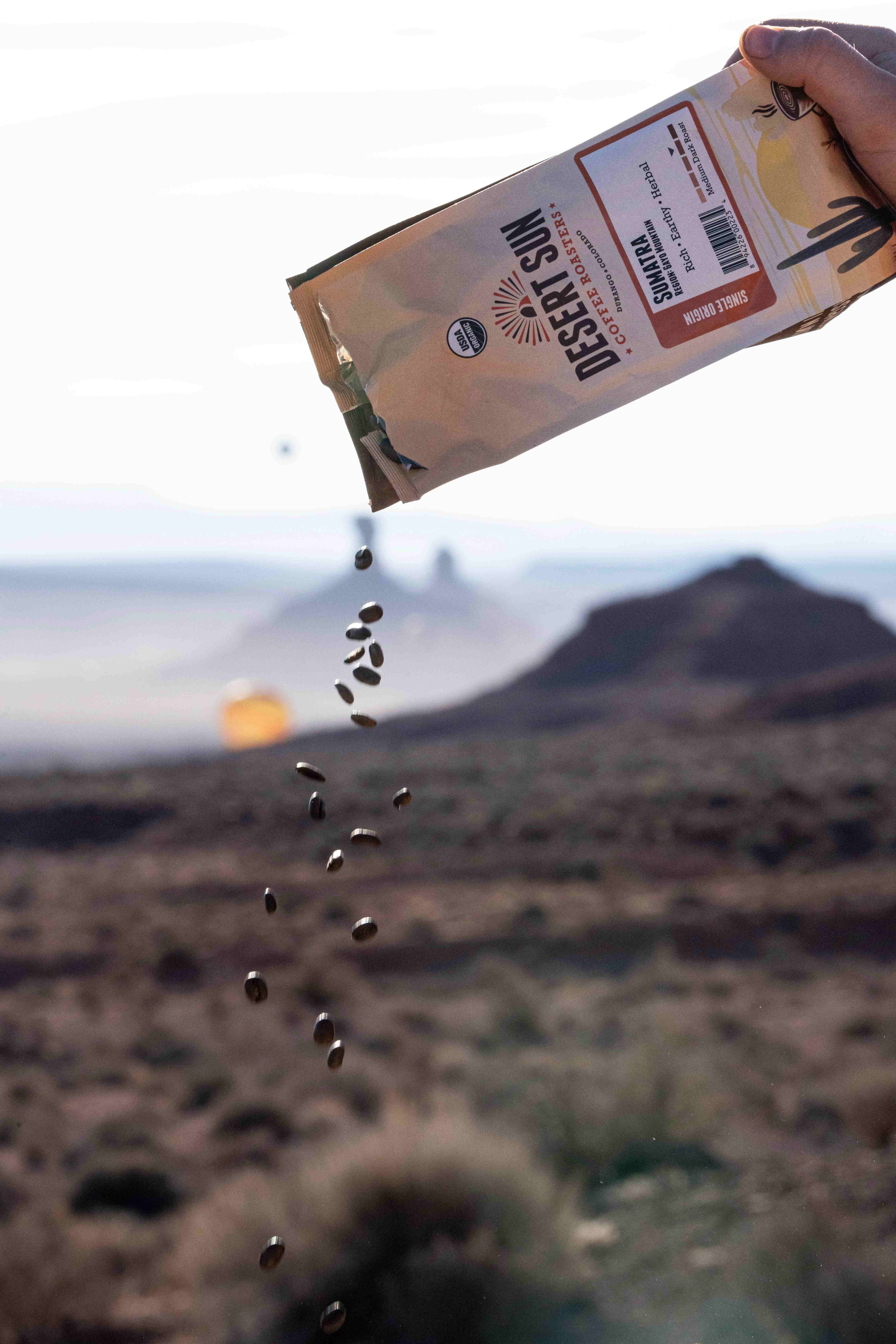 Desert Sun Coffee — editorial product photography from the brand engagement