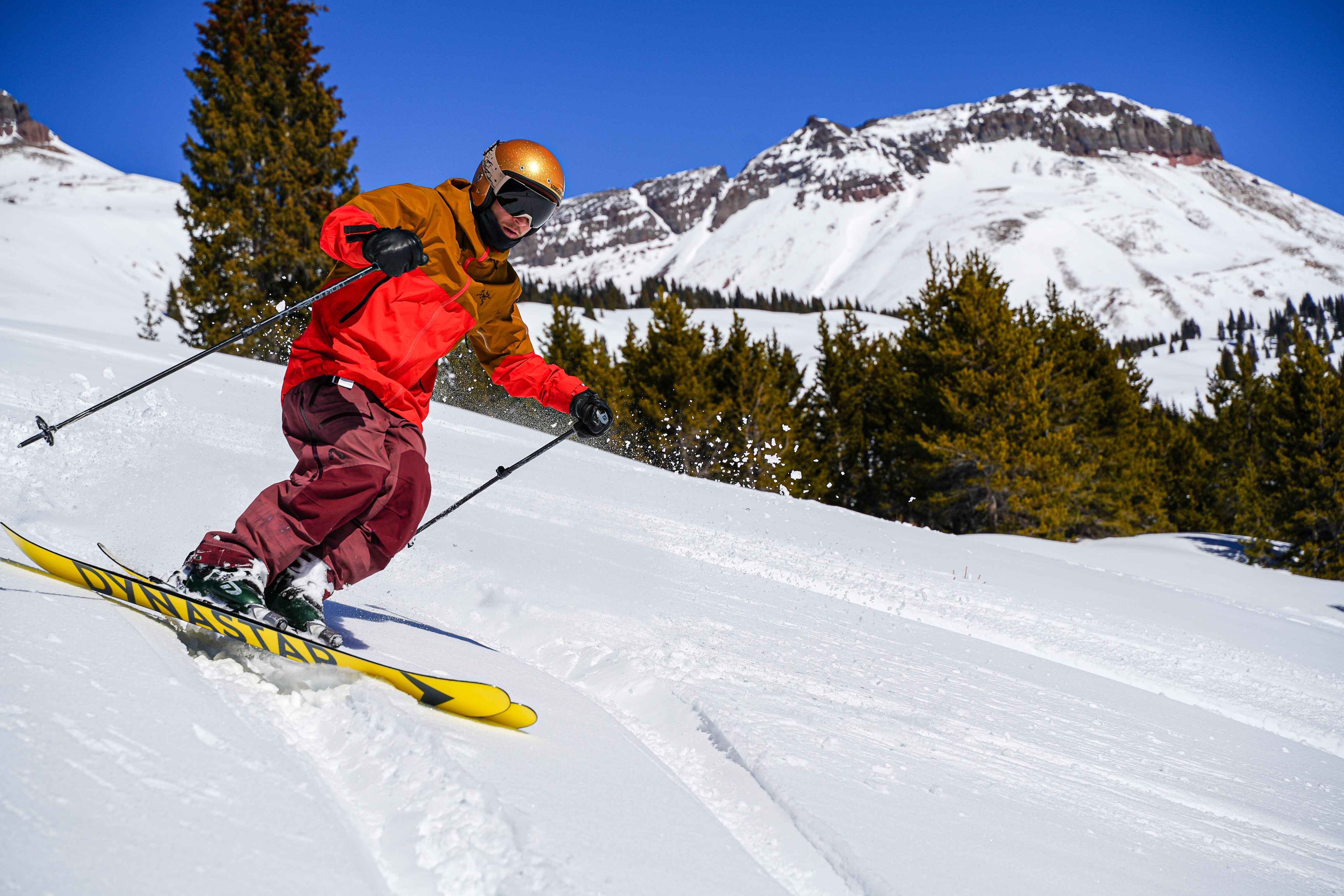 Lowdown Helmets — landscape product feature from the on-mountain shoot