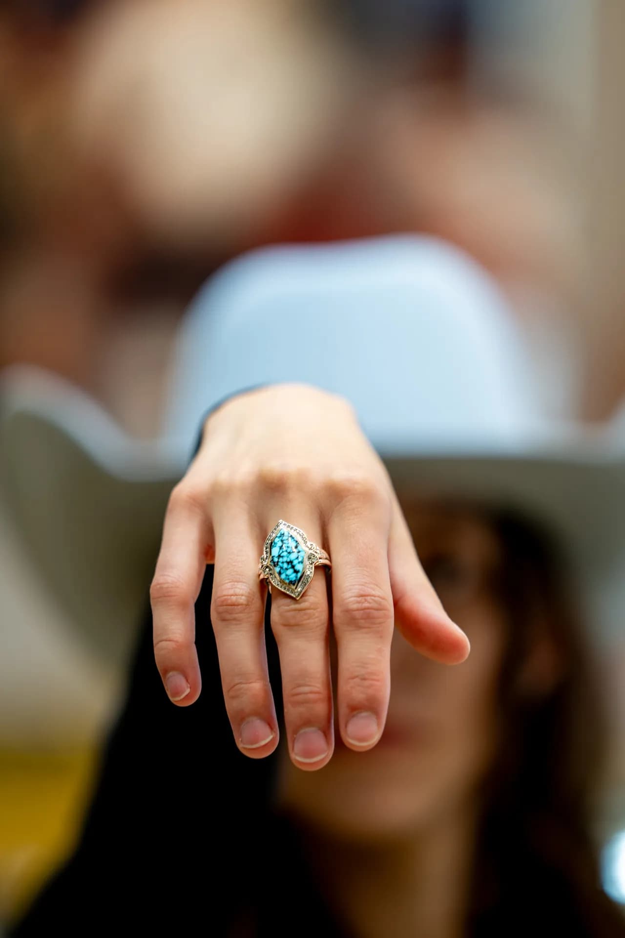 Feathers Galleria product photography — heritage ring