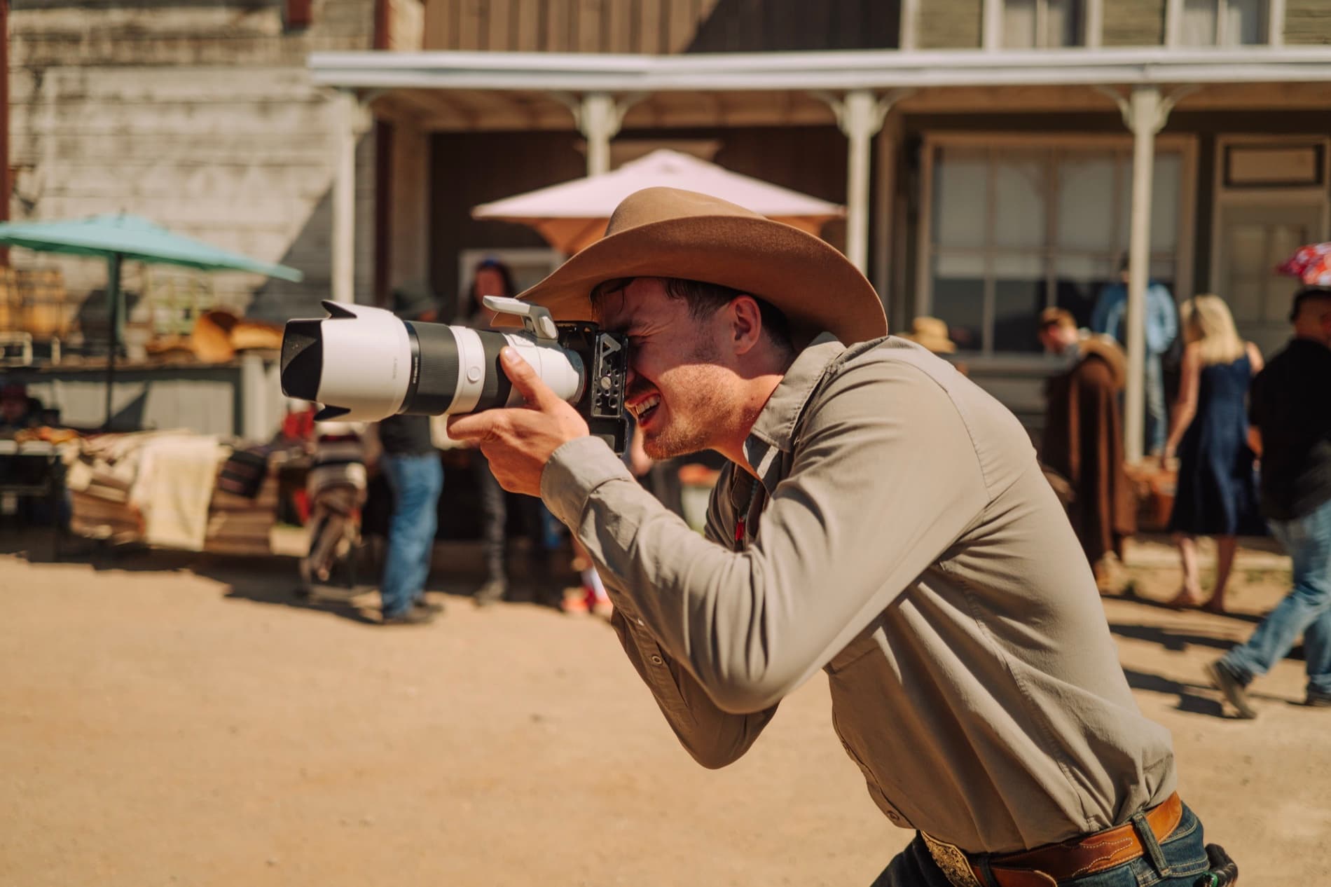 Creative Flow Studio capturing content on the ground at the Mortenson Ranch Western Market